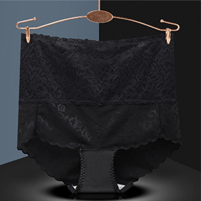 High Waist Panties Women Underwear Sexy Lace Panties Bodyshaper Female Underpants Floral Briefs Tall Waist Lingerie Dropshipping