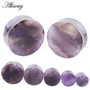 1PC Stone Ear Plugs Gauges Earrings Women Men Ear Plug Flesh Tunnel Piercing Expander Ear Stretcher Body Piercing Jewelry