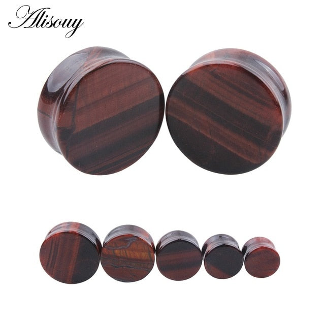 1PC Stone Ear Plugs Gauges Earrings Women Men Ear Plug Flesh Tunnel Piercing Expander Ear Stretcher Body Piercing Jewelry