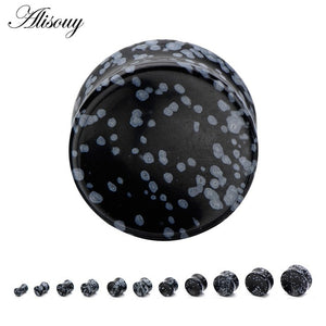 1PC Stone Ear Plugs Gauges Earrings Women Men Ear Plug Flesh Tunnel Piercing Expander Ear Stretcher Body Piercing Jewelry