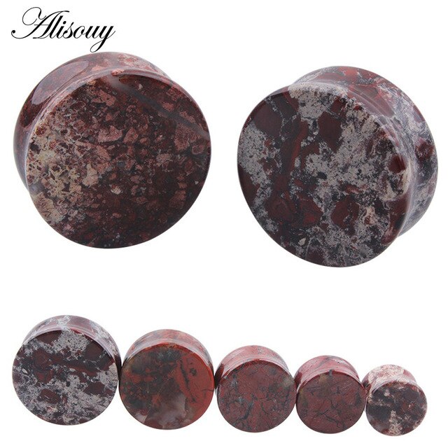 1PC Stone Ear Plugs Gauges Earrings Women Men Ear Plug Flesh Tunnel Piercing Expander Ear Stretcher Body Piercing Jewelry