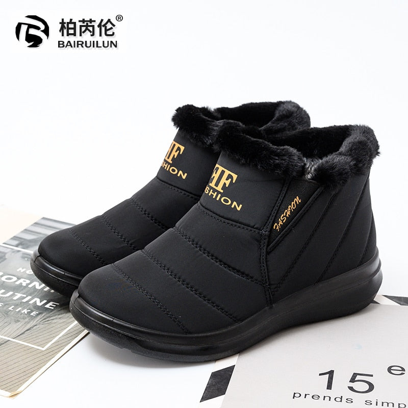 Women Boots Winter Shoes Woman  Warm Snow Boots Women Ankle Boots For Female Winter Shoes Botas Mujer Plush Booties  Waterproof