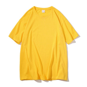 LEGIBLE 2020 Summer short sleeve T-Shirt  Women Tee Shirt  Loose Solid Basic T Shirt Women Casual O-neck Hipster Tshirt Top 5XL