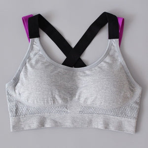 New Sexy Seamless quick-drying women bra gathered no steel ring  fitness underwear Push up bra for women puls size soutien gorge
