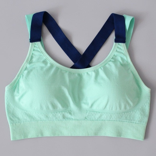 New Sexy Seamless quick-drying women bra gathered no steel ring  fitness underwear Push up bra for women puls size soutien gorge