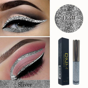 DNM16 color Eyeliner Waterproof Lasting Bright Shiny Glitter Strobe Diamond Liquid Eyeliner Eye Makeup Women Pen TSLM1