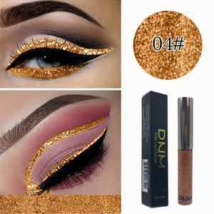 DNM16 color Eyeliner Waterproof Lasting Bright Shiny Glitter Strobe Diamond Liquid Eyeliner Eye Makeup Women Pen TSLM1