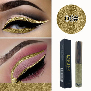 DNM16 color Eyeliner Waterproof Lasting Bright Shiny Glitter Strobe Diamond Liquid Eyeliner Eye Makeup Women Pen TSLM1