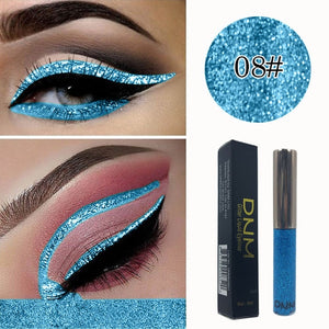 DNM16 color Eyeliner Waterproof Lasting Bright Shiny Glitter Strobe Diamond Liquid Eyeliner Eye Makeup Women Pen TSLM1