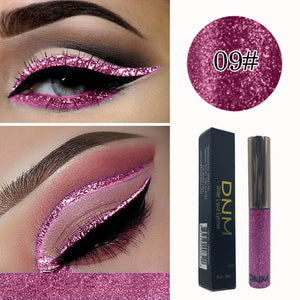 DNM16 color Eyeliner Waterproof Lasting Bright Shiny Glitter Strobe Diamond Liquid Eyeliner Eye Makeup Women Pen TSLM1