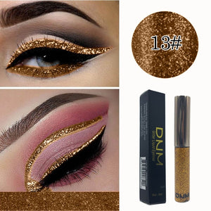 DNM16 color Eyeliner Waterproof Lasting Bright Shiny Glitter Strobe Diamond Liquid Eyeliner Eye Makeup Women Pen TSLM1