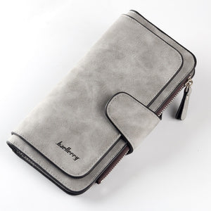 Baellerry Women's Wallet Leather Female Purse For Women Coins Pocket Card Holder Money Bags Casual Long Lady Clutch Phone Wallet