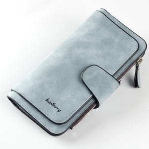 Baellerry Women's Wallet Leather Female Purse For Women Coins Pocket Card Holder Money Bags Casual Long Lady Clutch Phone Wallet