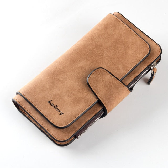 Baellerry Women's Wallet Leather Female Purse For Women Coins Pocket Card Holder Money Bags Casual Long Lady Clutch Phone Wallet
