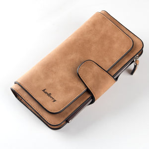 Baellerry Women's Wallet Leather Female Purse For Women Coins Pocket Card Holder Money Bags Casual Long Lady Clutch Phone Wallet