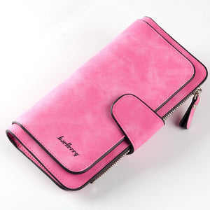 Baellerry Women's Wallet Leather Female Purse For Women Coins Pocket Card Holder Money Bags Casual Long Lady Clutch Phone Wallet