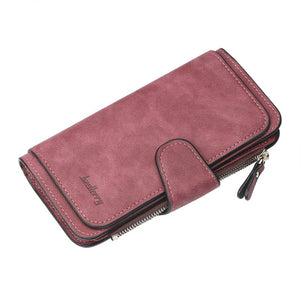 Baellerry Women's Wallet Leather Female Purse For Women Coins Pocket Card Holder Money Bags Casual Long Lady Clutch Phone Wallet
