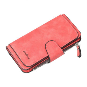 Baellerry Women's Wallet Leather Female Purse For Women Coins Pocket Card Holder Money Bags Casual Long Lady Clutch Phone Wallet
