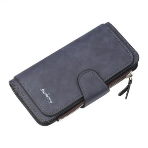 Baellerry Women's Wallet Leather Female Purse For Women Coins Pocket Card Holder Money Bags Casual Long Lady Clutch Phone Wallet