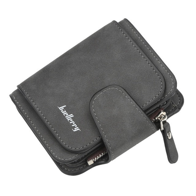 Baellerry Women's Wallet Leather Female Purse For Women Coins Pocket Card Holder Money Bags Casual Long Lady Clutch Phone Wallet
