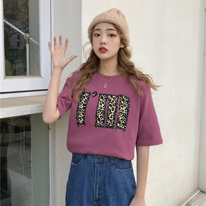 T-shirts Women Harajuku Milk Printed Kawaii BF Couple Clothes Unisex Loose Long Summer Tee Top Womens Tshirt Korean Style Trendy