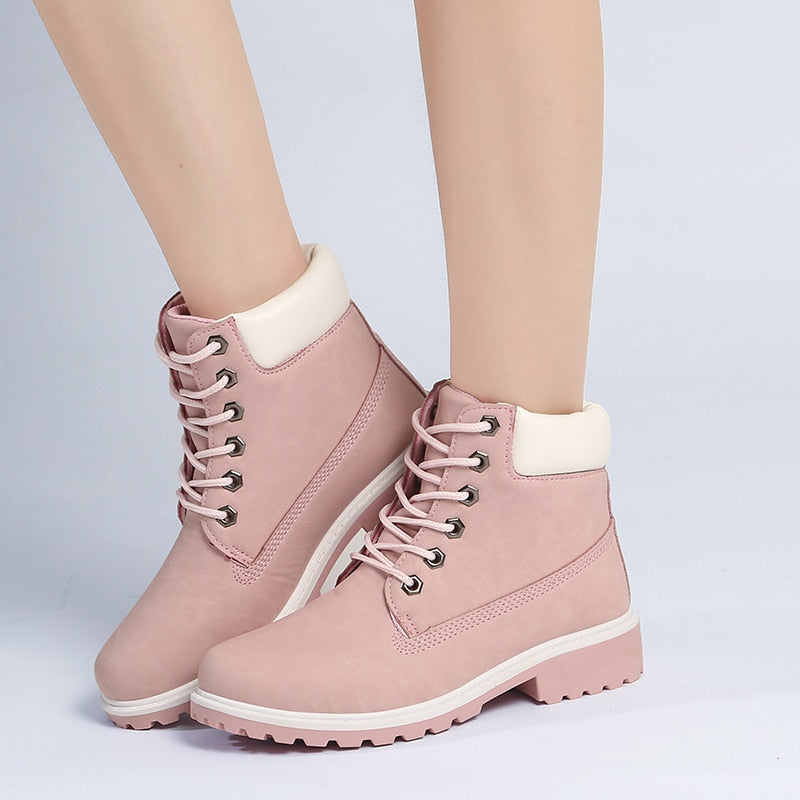 2020 Hot New Autumn Early Winter Shoes Women Flat Heel Boots Fashion Keep warm Women's Boots Brand Woman Ankle Botas Camouflage