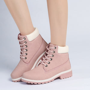 2020 Hot New Autumn Early Winter Shoes Women Flat Heel Boots Fashion Keep warm Women's Boots Brand Woman Ankle Botas Camouflage