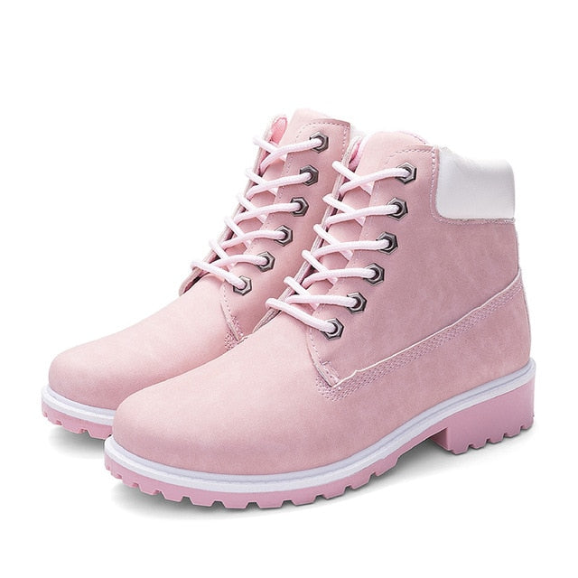 2020 Hot New Autumn Early Winter Shoes Women Flat Heel Boots Fashion Keep warm Women's Boots Brand Woman Ankle Botas Camouflage