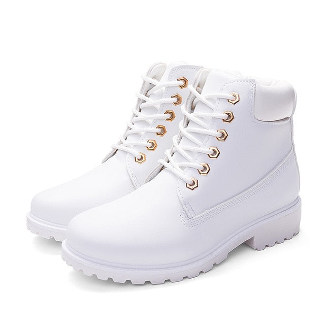 2020 Hot New Autumn Early Winter Shoes Women Flat Heel Boots Fashion Keep warm Women's Boots Brand Woman Ankle Botas Camouflage