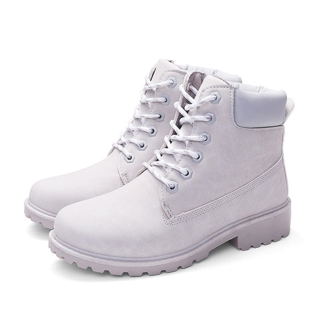 2020 Hot New Autumn Early Winter Shoes Women Flat Heel Boots Fashion Keep warm Women's Boots Brand Woman Ankle Botas Camouflage