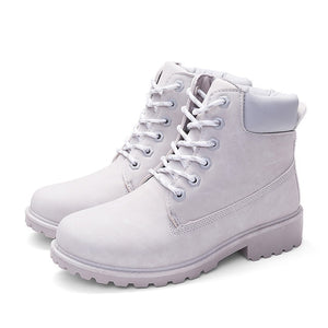 2020 Hot New Autumn Early Winter Shoes Women Flat Heel Boots Fashion Keep warm Women's Boots Brand Woman Ankle Botas Camouflage