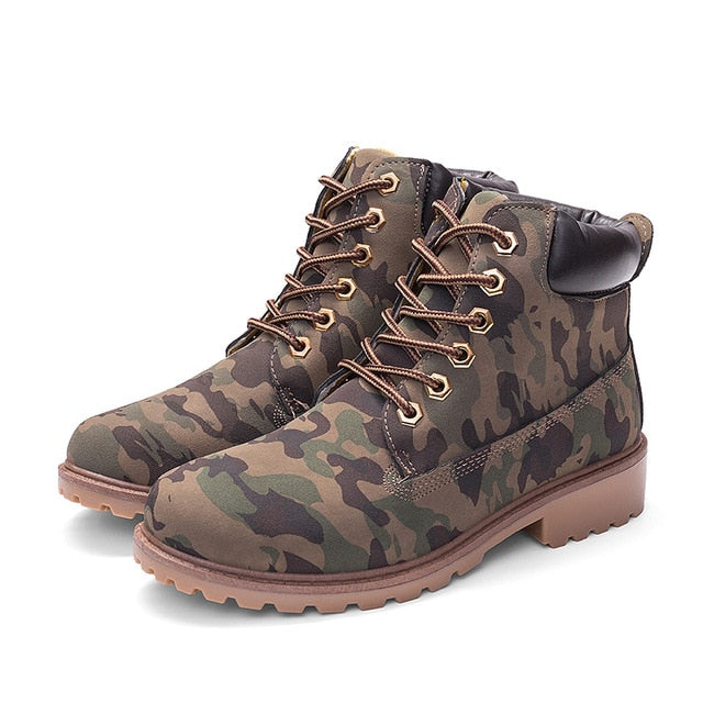 2020 Hot New Autumn Early Winter Shoes Women Flat Heel Boots Fashion Keep warm Women's Boots Brand Woman Ankle Botas Camouflage