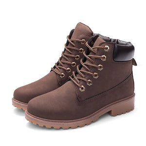 2020 Hot New Autumn Early Winter Shoes Women Flat Heel Boots Fashion Keep warm Women's Boots Brand Woman Ankle Botas Camouflage