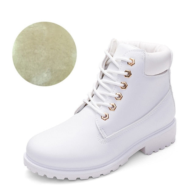 2020 Hot New Autumn Early Winter Shoes Women Flat Heel Boots Fashion Keep warm Women's Boots Brand Woman Ankle Botas Camouflage