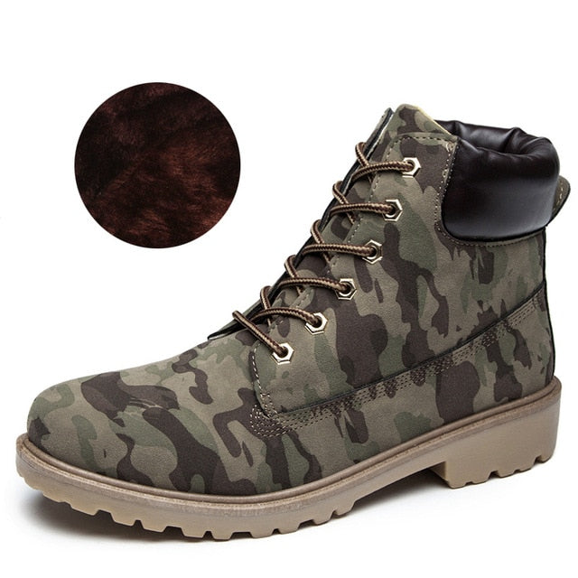 2020 Hot New Autumn Early Winter Shoes Women Flat Heel Boots Fashion Keep warm Women's Boots Brand Woman Ankle Botas Camouflage