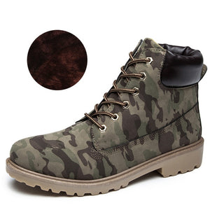 2020 Hot New Autumn Early Winter Shoes Women Flat Heel Boots Fashion Keep warm Women's Boots Brand Woman Ankle Botas Camouflage
