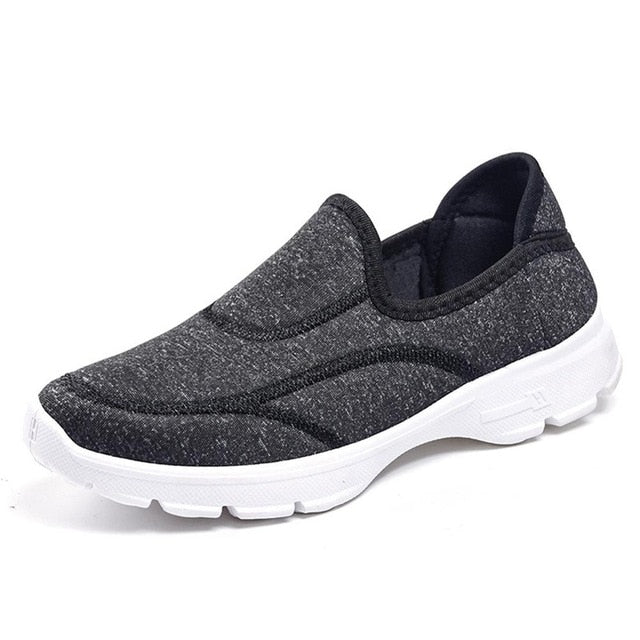 Ladies Causal Shoes Platform Comfortable Lissome Female Shoes Breathable Fabric Sneaker Slip On Women Shoes WJ018