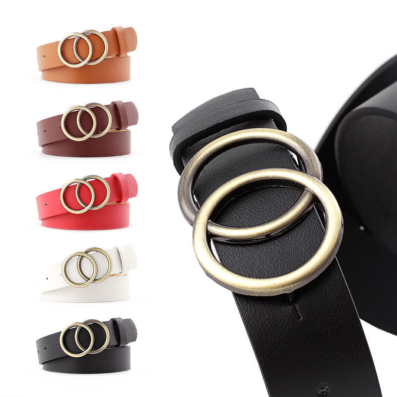 2020 luxury fashion new Round buckle belt women casual belt ladies jeans with fashion dress belt designer belts for women