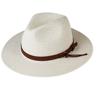 FURTALK Panama Hat Summer Sun Hats for Women Man Beach Straw Hat for Men UV Protection Cap chapeau femme 2020