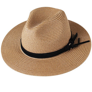 FURTALK Panama Hat Summer Sun Hats for Women Man Beach Straw Hat for Men UV Protection Cap chapeau femme 2020