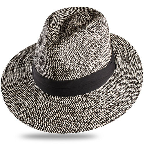 FURTALK Panama Hat Summer Sun Hats for Women Man Beach Straw Hat for Men UV Protection Cap chapeau femme 2020