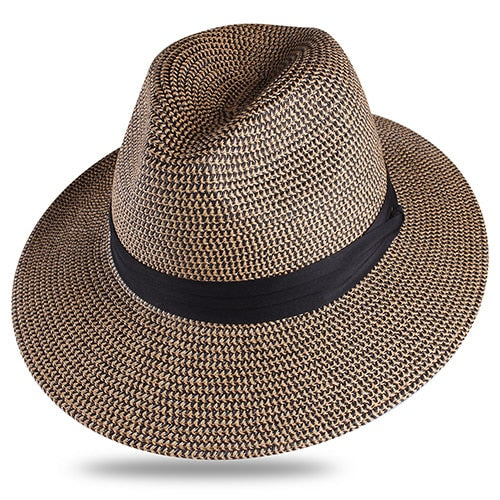 FURTALK Panama Hat Summer Sun Hats for Women Man Beach Straw Hat for Men UV Protection Cap chapeau femme 2020