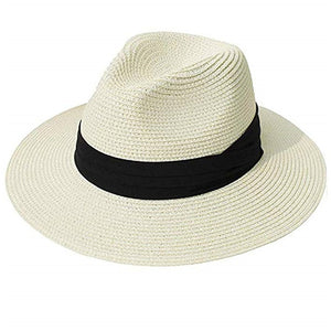 FURTALK Panama Hat Summer Sun Hats for Women Man Beach Straw Hat for Men UV Protection Cap chapeau femme 2020