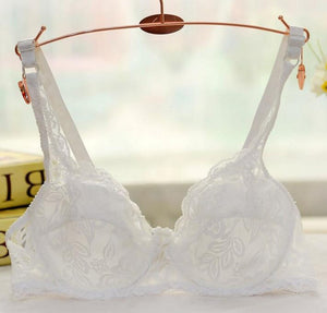 Plus Size Push Up Bra Sexy Embroidery Lace Bras Intimate Brassiere Underwire Bralette For Women Underwear Lingerie