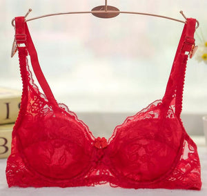 Plus Size Push Up Bra Sexy Embroidery Lace Bras Intimate Brassiere Underwire Bralette For Women Underwear Lingerie