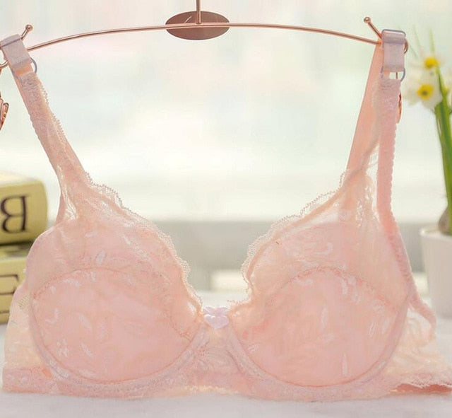 Plus Size Push Up Bra Sexy Embroidery Lace Bras Intimate Brassiere Underwire Bralette For Women Underwear Lingerie
