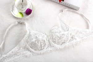 Plus Size Push Up Bra Sexy Embroidery Lace Bras Intimate Brassiere Underwire Bralette For Women Underwear Lingerie