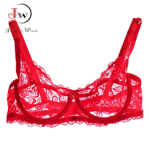 Plus Size Push Up Bra Sexy Embroidery Lace Bras Intimate Brassiere Underwire Bralette For Women Underwear Lingerie