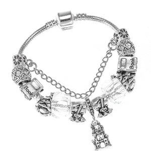 Fashion Bear Palm Dreamcatcher Feather Charm Bracelets For Women Men Original Crystal Flowers LOVE Beaded Bangle Gift