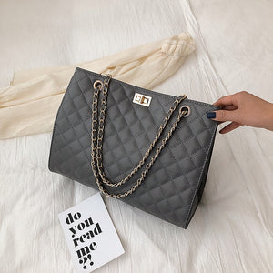 Luxury Handbags Women Bags Designer Leather Chain Large Shoulder Bags Tote Hand Bag Fashion Crossbody Bags For Women 2020 White